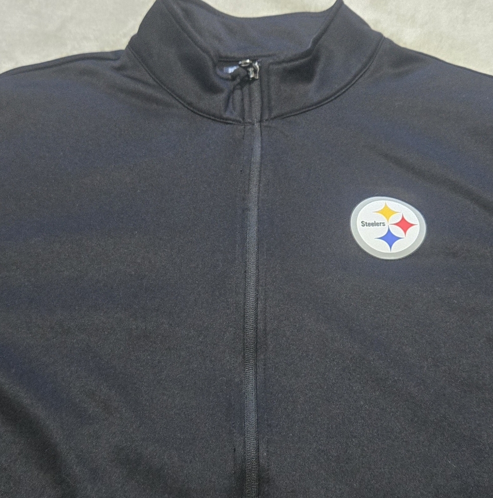 Pittsburgh Steelers Full Zip Jacket Lightweight Front Pockets Sz XL NFL Apparel